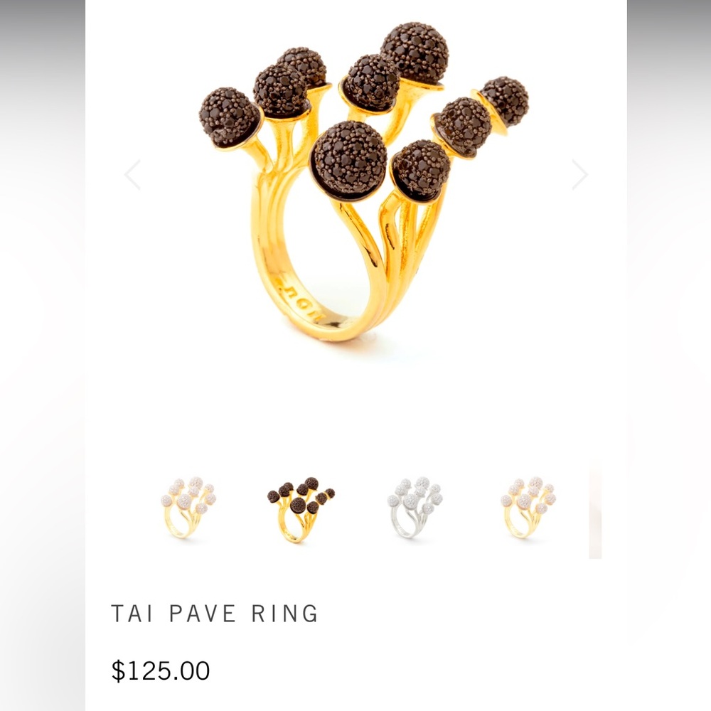 Tai Pave Ring Noir Jewelry